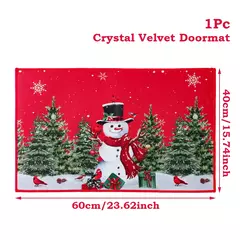 Tapete ao ar livre da porta do Natal, tapete de Papai Noel, casar decorações do Natal para a casa, ornamento do Xmas, presentes do ano novo, 2025, 2025 - Wolf Magazine