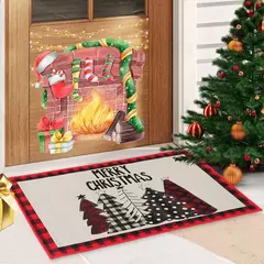 Tapete ao ar livre da porta do Natal, tapete de Papai Noel, casar decorações do Natal para a casa, ornamento do Xmas, presentes do ano novo, 2025, 2025 - comprar online