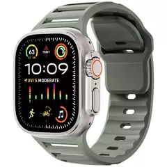 Pulseira de Silicone Esportiva para Apple Watch Band, Ultra, 49mm, 45mm, 44mm, 42mm, Pulseira de Relógio, iWatch Series 9, 8, 7, 6, SE, 5, 4 na internet