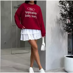 Elegante Branco Ruffles Mini Saia, Cintura Alta, Sexy, Bonito, Plissado, Linha A Tutu, Curto, Lady, Festa, Esporte, Streetwear, Verão - loja online