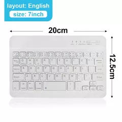 Mini teclado sem fio do bluetooth, recarregável, para o portátil, tabuleta, telefone, ipad, andróide, ios, janelas - comprar online