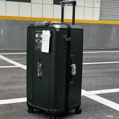 Imagem do Mala de viagem grande para homens e mulheres, carrinho de bagagem, freio mudo, moda luxuosa, 22 "26" 28 "30" 32 "36";;VERDADEIRO;;"Black,28 inch