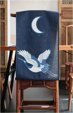 Simples chinês Lotus Table Runner, japonês Wave Table Flag, Koi Fish Toalha de Mesa, Acessórios para Cerimônia do Chá, Estilo Nacional