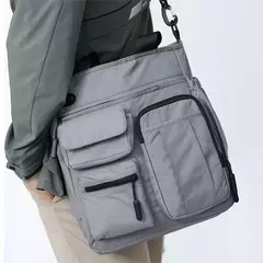 Bolsa de ombro multifuncional para homens, bolsa multifuncional para tablet e documentos, bolsa transversal diagonal, pasta de lazer, nova - loja online