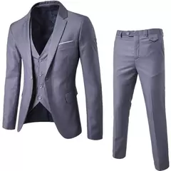 Ternos formais masculinos completos, conjuntos elegantes de blazers, roupas de casamento, calças, jaquetas, fantasias de luxo, negócios de casamento, 2 peças