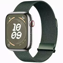 Correia para Apple Watch Band, Pulseira Milanese, Cinto de Metal, 45mm, 44mm, 42mm, Ultra 49mm, 38mm, 40mm, 41mm, iWatch Series 9, 8, 7, 6, 5, 3, SE - comprar online