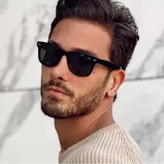 Óculos de sol quadrados clássicos polarizados para homens e mulheres, óculos de sol preto retrô antireflexo, moda masculina e feminina, verão - comprar online