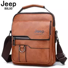 JEEP BULUO-Sacos Mensageiro Crossbody de Couro para Homens, Bolsa Casual Business, Brand Shoulder Bag, Nova Qualidade - Wolf Magazine