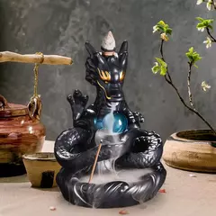 Dragon Statue Backflow Porta-incenso, Cone cerâmico, Fonte Cachoeira, Quarto, Estudo, Cozinha - comprar online