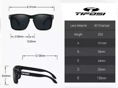 Tifosi-HD óculos polarizados com filme real, ao ar livre, lazer, caminhadas, viagens, golfe, pesca, condução, festa, colorido, UV400 - Wolf Magazine