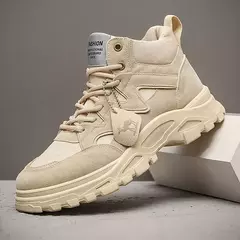 Bota de tornozelo de motocicleta masculina, Botas de cowboy de alta conforto, Botas curtas resistentes ao desgaste, Moda, Inverno