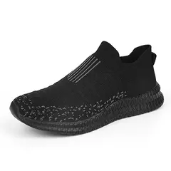 Tênis antiderrapante leve e respirável masculino, sapato vulcanizado, sapato casual para caminhada masculina, deslizar sobre sapatilhas, ao ar livre, 2023