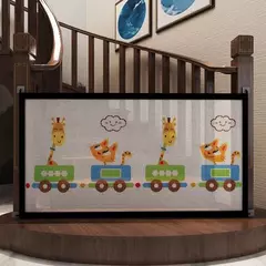 Cercas de barreira para cães de estimação, rede isolada para escadas, portão novo cercadinho dobrável de malha respirável para cerca de segurança de cães, portão de bebê na internet