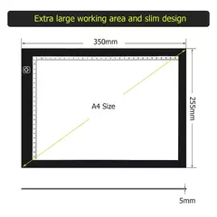LED Desenho Copy Pad Board para Crianças, A5, A4, LCD Escrito Tablet, Brinquedo Infantil, Pintura, Educacional, Crianças, Presentes Criativos - Wolf Magazine