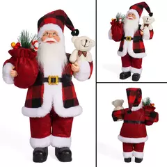 Boneca Papai Noel com Sacos De Presente, Decoração de Natal para Casa, Enfeites de Natal, 2024 - loja online