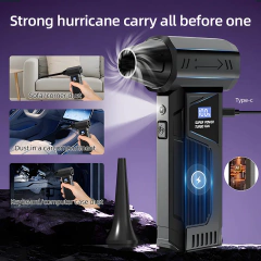 Ventilador de ar poderoso 130000rpm turbo jet ventilador aspirador de pó sem escova para pc/teclado/casa/limpeza do carro ventilador espanador de ar