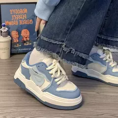 Sapatos de skate feminino vulcanizado Kawaii, tênis plataforma casual, estilo universitário, tendência coreana, designer de marca - Wolf Magazine