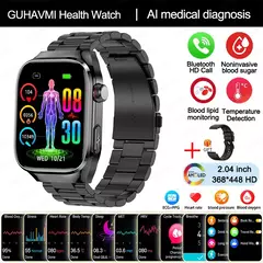 Micro exame físico de grau médico relógio inteligente para homens, ECG, PPG, glicose no sangue, freqüência cardíaca, pressão arterial, relógios de saúde, novo, 2024 na internet