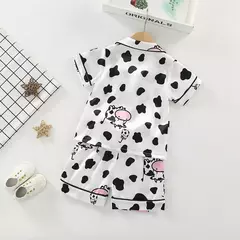 Baby Girls' Sleepwear Suit, Pijama infantil, Roupas infantis, Toddler Casual Costume, Roupas de verão, Camisa infantil, Shorts, Novo, 2Pcs Set