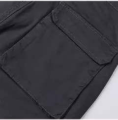Calça jeans larga de cintura alta feminina, calça cargo cinza, calça larga, moda casual, bolsos múltiplos, estilo de rua Hip Hop, mãe, vintage, verão