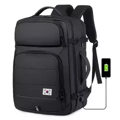 Mochilas expansíveis impermeáveis com porta de carregamento USB, Business National Flag Travel Bag, 17 "Laptop Bag, 40L - Wolf Magazine