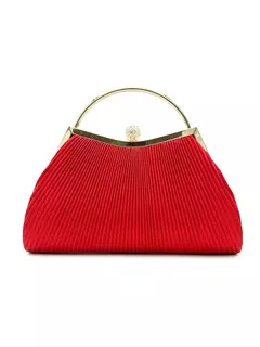 Bolsa de noite plissada para mulheres, alça superior, glitter dia clutch, jantar de casamento feminino vestida bolsa clipe de diamante, ouro - comprar online