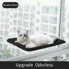 Dobrável gato janela poleiro cama rede gato janela parede poleiro assento de rede com 4 ventosas fortes - comprar online