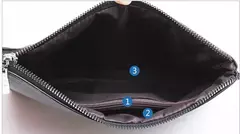 Clutch estilo empresarial para homens, carteira grande, couro PU macio, bolsa de pulso masculina, lazer elegante, bolsas de mão elegantes, bolsa de presente, nova - Wolf Magazine