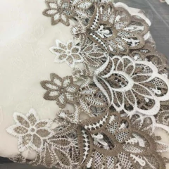 Toalha de mesa floral do laço redondo, tampa anti-incrustante, decoração do partido, hotel, restaurante, banquete na internet