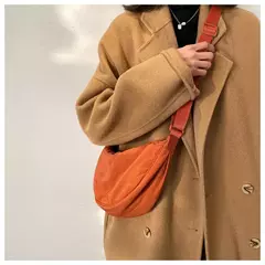 Bolsa Crossbody de Nylon Hobos para Mulheres, Bolsas de Ombro Casual Designer, Bolsa de Grande Capacidade Lady Travel Shopper, Bolsas Femininas, 2024