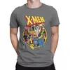 Série Animada Marvel masculina camiseta de algodão, roupas de manga curta, camiseta com gola redonda, camisetas estampadas, streetwear retrô, X-Men, anos 90