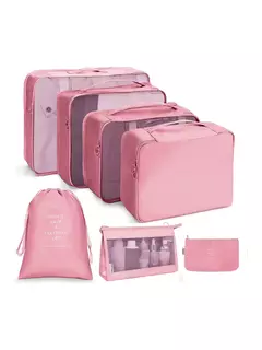 Travel Organizer Storage Bags Set, Mala de Embalagem Cubos, Casos Portáteis, Bagagem, Roupas, Bolsa Arrumada, Dobrável, 7 Pcs, 8 Pcs, 9 Pcs, 10 Pcs - comprar online