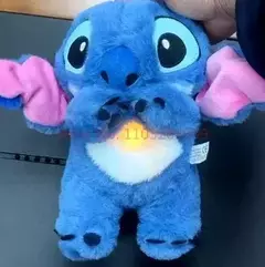 Boneca de pelúcia Stitch para crianças, Lilo e Stitch, brinquedo Kawaii acalma, Anime Baby Music, brinquedos leves para dormir, modelo de presente para criança, respiração, novo - loja online