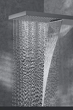 Sistema de chuveiro de bronze preto de luxo wall-mounted led display digital design frio & quente duplo-controle de 4 funções torneira de chuveiro de teto - Wolf Magazine