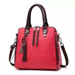 Bolsa de Ombro de Couro Retro para Mulheres, Bolsa Crossbody Messenger, Grande Capacidade, Bolsa Feminina, Designer de Luxo, Alta Qualidade - comprar online