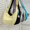 Harajuku – sacs à bandoulière solides pour femmes, sacs à main multifonctions simples assortis avec tout, sacs à bandoulière de grande capacité pour adolescentes