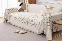Chenille Sofá Throw Blanket com Tassel, Modern Luxury Cover, Four Season Sofa Cover, Full Covers, Dustproof, Toalha de casa, 1 Pc - comprar online