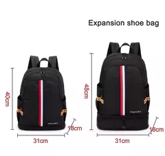TINYAT-Mochila impermeável para homens e mulheres, bolsa de volta à escola com armazenamento de sapatos, dobrável, resistente a manchas, estudante - comprar online