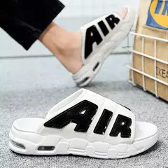 Chinelos esportivos antiderrapantes masculinos, chinelos com design de almofada de ar, escorregador macio, verão, novo - comprar online
