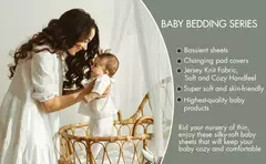 Gllquen-Lençol de Berço para Meninos e Meninas, Lençóis de Colchão Berço, Respirável, Elástico, Berço de Viagem, Pacote 2 - comprar online