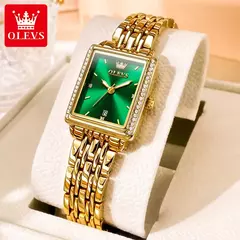 OLEVS-Relógio Quartzo de Diamante Impermeável em Aço Inoxidável Feminino, Elegante, Top Fashion, Negócios, Luxo, Original - comprar online