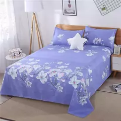 Folha de cama grossa lavada macia do pano do algodão, matéria têxtil home, poliéster, algodão, Pele-amigável, nenhumas tampas do descanso, 1PC na internet