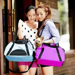 Sacos de gato portátil saco de transporte do cão malha respirável sacos de transporte para cães pequenos dobrável gatos bolsa de viagem saco de transporte para animais de estimação - Wolf Magazine