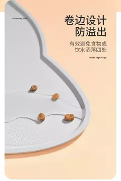 Imagem do Tapete de alimentação para gatos, à prova d'água, cor sólida, silicone, comida para animais de estimação, tigela, tapete para beber, fácil lavagem, acessórios para cães
