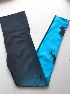 Leggings de ioga sem costura para mulheres, calças de ginástica, push up, esportes, corrida, gradiente, cintura alta, treino