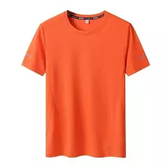 Homens de secagem rápida extragrande em torno do pescoço camiseta de manga curta, verão camisetas esportivas, fitness correndo t-shirt, plus size, 6XL, 7XL, 3pcs