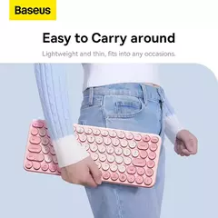 Baseus-Teclado silencioso sem fio para iPad, Bluetooth 5.0, 3.0, 2.4G, USB, EN 84 Keycaps, Tablet, Laptop, Computador, Mulheres - loja online
