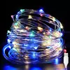 USB Fairy Copper Wire LED Guirlanda Luz String, Enfeites de Natal, Véspera de Ano Novo, Festa de Casamento, Rua Xmas Tree Decor