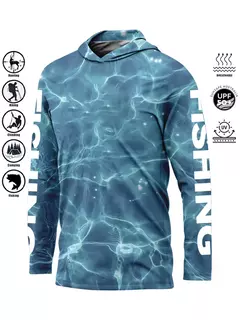 Umidade ao ar livre Wicking Jersey, Camisa De Pesca, Proteção UV, Tops Secagem Rápida, Hoodie Respirável, Vestuário De Pesca, UPF 50 Plus, 2021