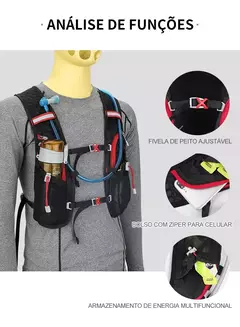 Mochila Ultra Leve Inoxto Trail Running, Colete de Hidratação, Maratona, Bicic
